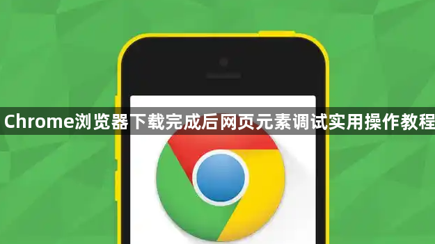 Chrome浏览器下载完成后网页元素调试实用操作教程1