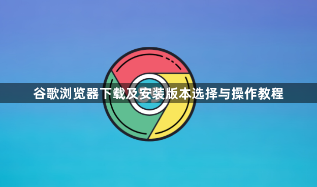谷歌浏览器下载及安装版本选择与操作教程1
