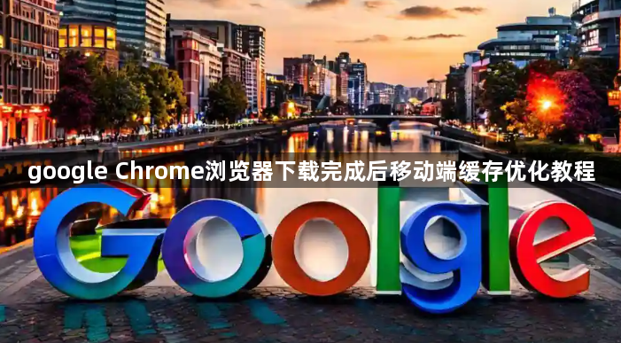 google Chrome浏览器下载完成后移动端缓存优化教程1