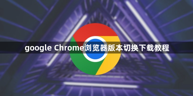 google Chrome浏览器版本切换下载教程1