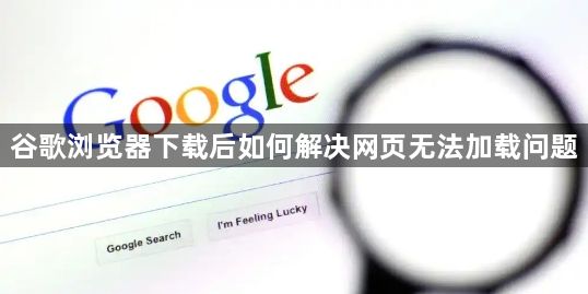 谷歌浏览器下载后如何解决网页无法加载问题1