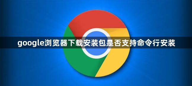 google浏览器下载安装包是否支持命令行安装1