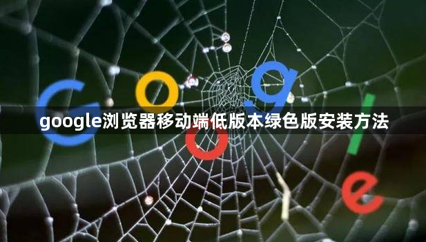 google浏览器移动端低版本绿色版安装方法1