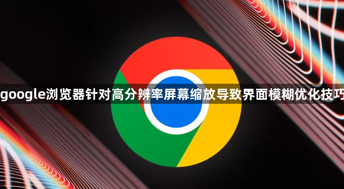 google浏览器针对高分辨率屏幕缩放导致界面模糊优化技巧1