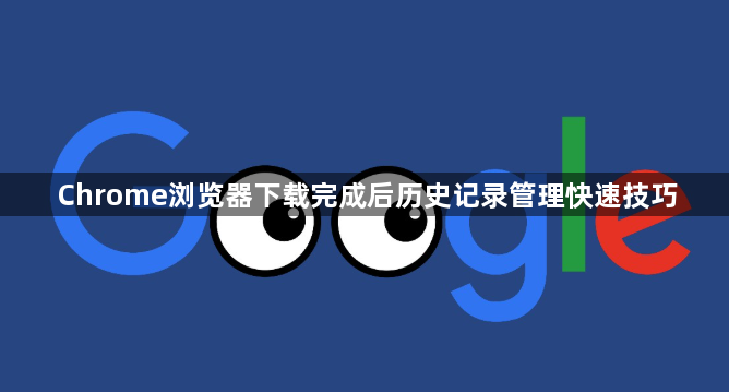 Chrome浏览器下载完成后历史记录管理快速技巧1