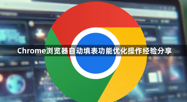 Chrome浏览器自动填表功能优化操作经验分享1