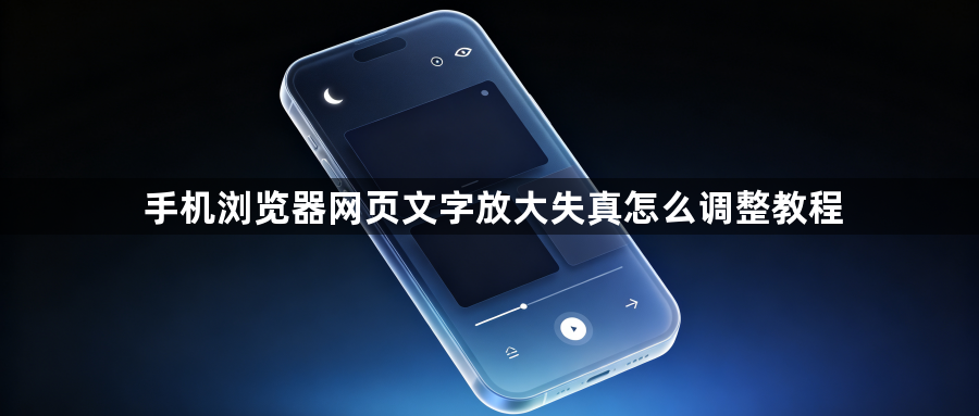 手机浏览器网页文字放大失真怎么调整教程1