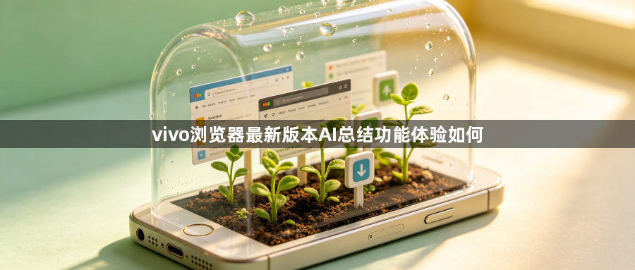 vivo浏览器最新版本AI总结功能体验如何1