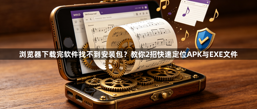 浏览器下载完软件找不到安装包?教你2招快速定位APK与EXE文件1
