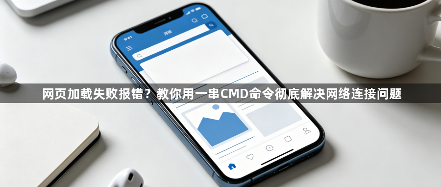 网页加载失败报错？教你用一串CMD命令彻底解决网络连接问题1