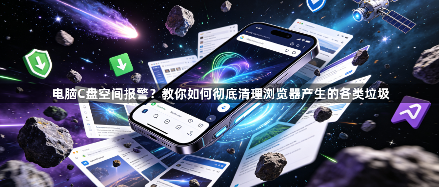 电脑C盘空间报警？教你如何彻底清理浏览器产生的各类垃圾1