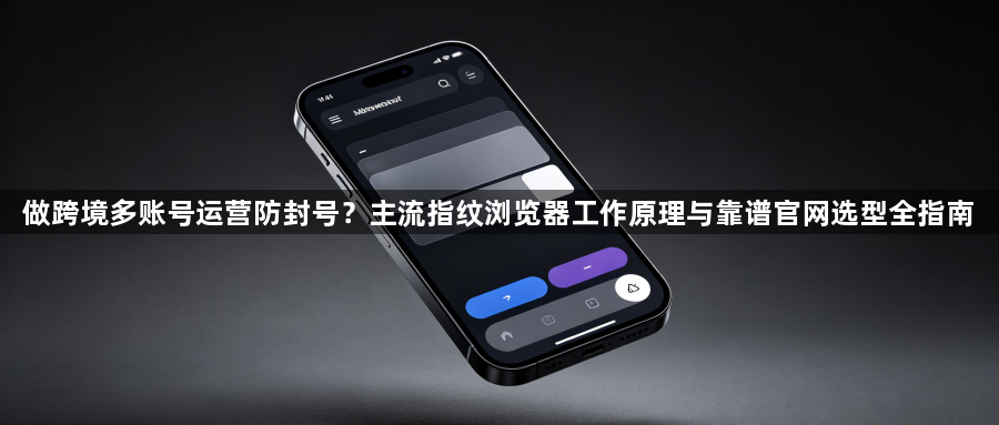 做跨境多账号运营防封号？主流指纹浏览器工作原理与靠谱官网选型全指南1