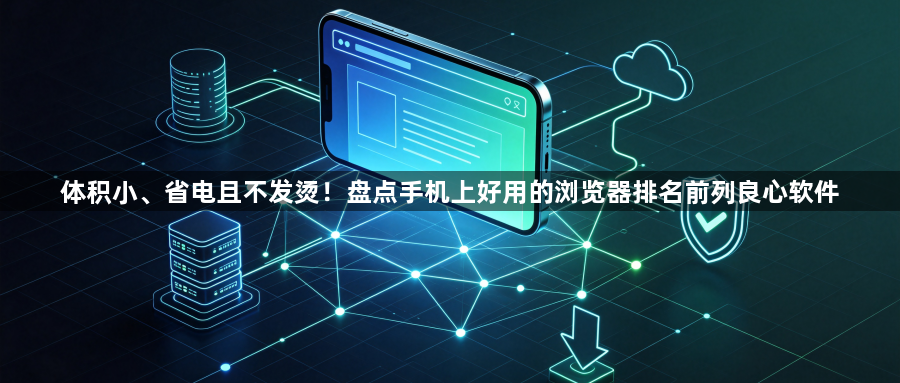 体积小、省电且不发烫！盘点手机上好用的浏览器排名前列良心软件1