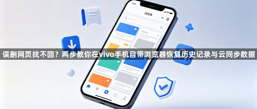 误删网页找不回?两步教你在vivo手机自带浏览器恢复历史记录与云同步数据1