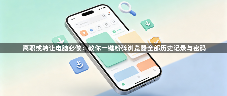 离职或转让电脑必做:教你一键粉碎浏览器全部历史记录与密码1