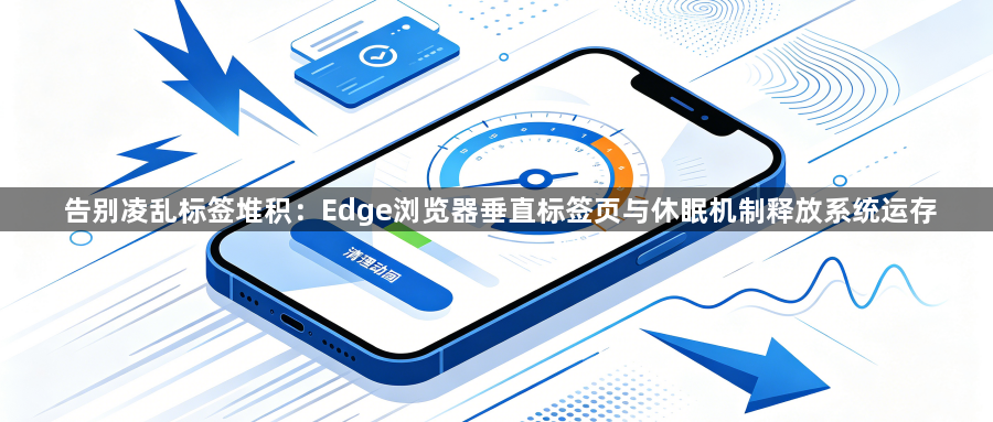 告别凌乱标签堆积:Edge浏览器垂直标签页与休眠机制释放系统运存1