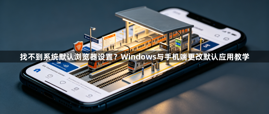 找不到系统默认浏览器设置？Windows与手机端更改默认应用教学1