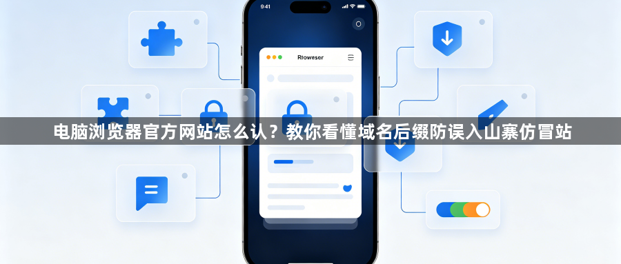 电脑浏览器官方网站怎么认?教你看懂域名后缀防误入山寨仿冒站1