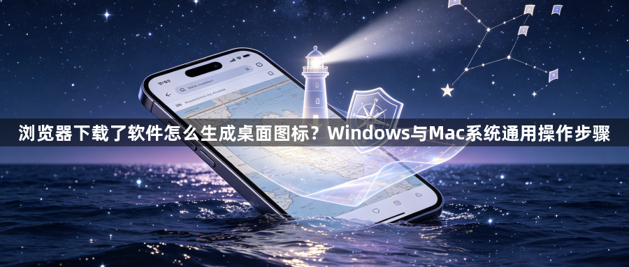 浏览器下载了软件怎么生成桌面图标？Windows与Mac系统通用操作步骤1