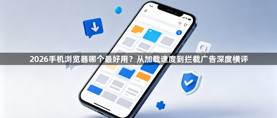 2026手机浏览器哪个最好用?从加载速度到拦截广告深度横评1