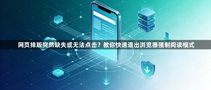 网页排版突然缺失或无法点击？教你快速退出浏览器强制阅读模式1