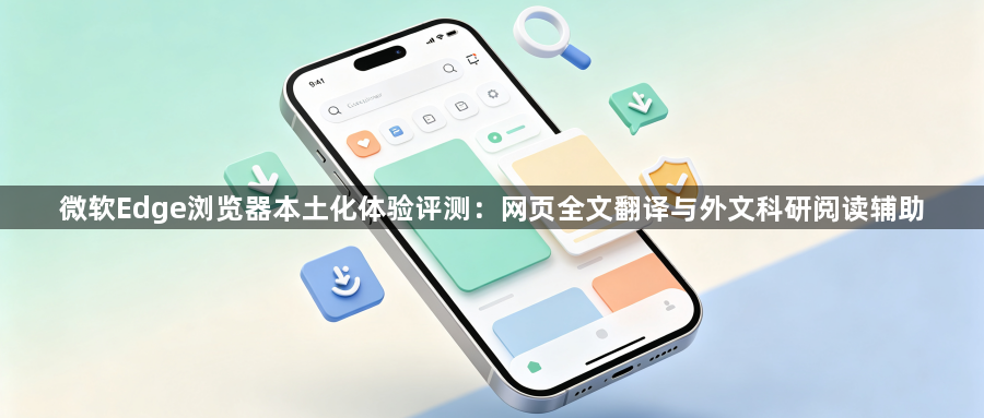 微软Edge浏览器本土化体验评测：网页全文翻译与外文科研阅读辅助1