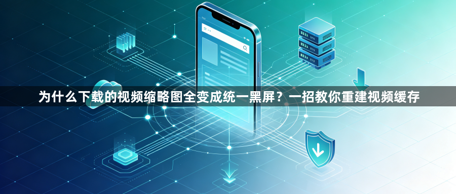 为什么下载的视频缩略图全变成统一黑屏？一招教你重建视频缓存1