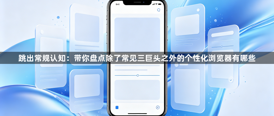跳出常规认知：带你盘点除了常见三巨头之外的个性化浏览器有哪些1