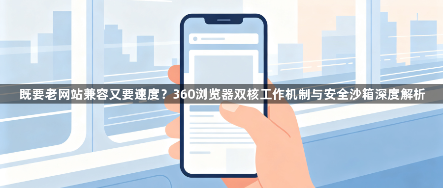 既要老网站兼容又要速度？360浏览器双核工作机制与安全沙箱深度解析1